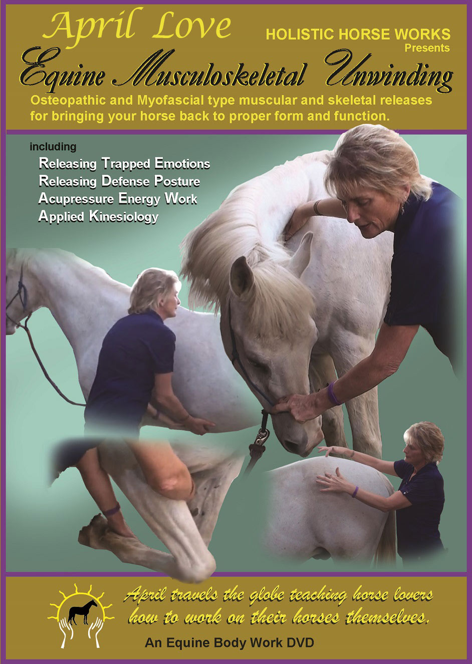 Horse Therapy-Home Study "Equine Musculoskeletal Unwinding" -Watch Instantly DVD Presented by Magic Hands Horseworks